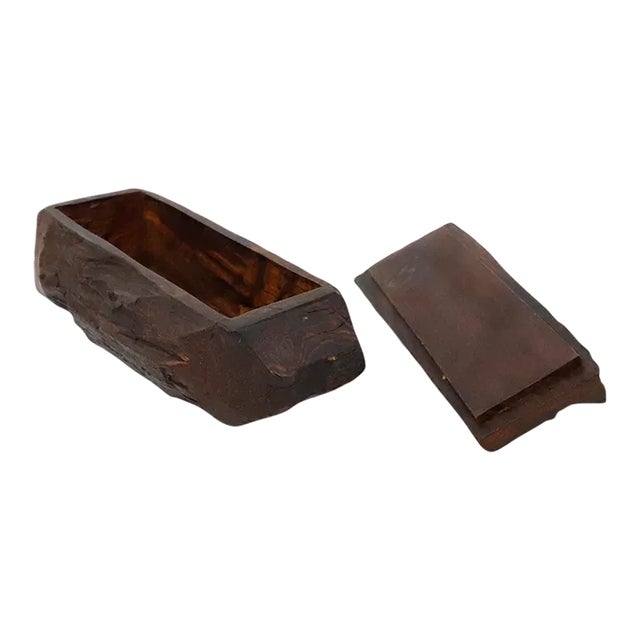 Antique Box Made in Palofierro Wood For Sale