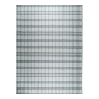 10x14 Handcrafted Vibrant Gray Geometric Modern Flatweave Wool Carpet Rug For Sale