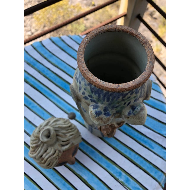 1960s Mid Century Ceramic Woman Vessel For Sale - Image 12 of 13