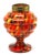 Pique Fleurs Vase in Multi Color Decor with Grille, 1930s For Sale - Image 3 of 13