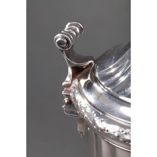 French Silver Hot Chocolate Pot or Coffee Pot by Puiforcat For Sale - Image 10 of 18