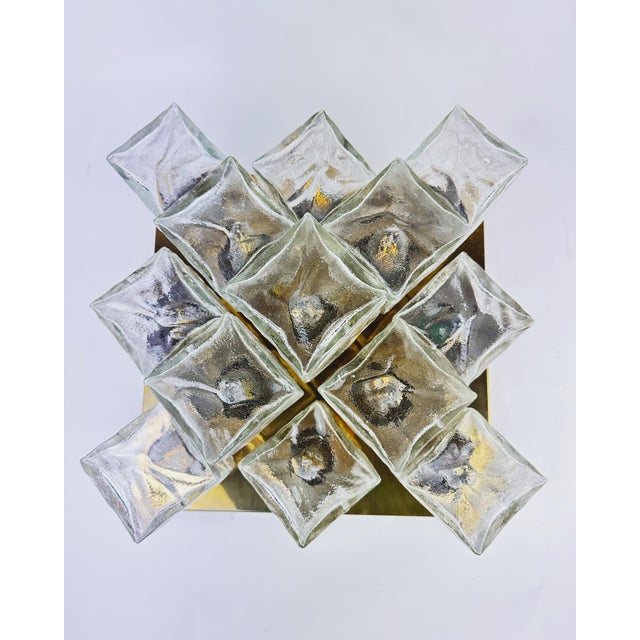 1970s Vintage Ice Cube Flush Mount from Kalmar, 1970s For Sale - Image 5 of 13