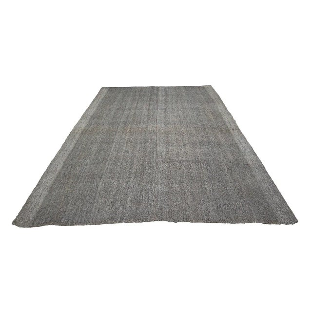 Handwoven vintage modern kilim rug from Adana Region of Turkey. Approximately 50-60 years old. In very good condition.