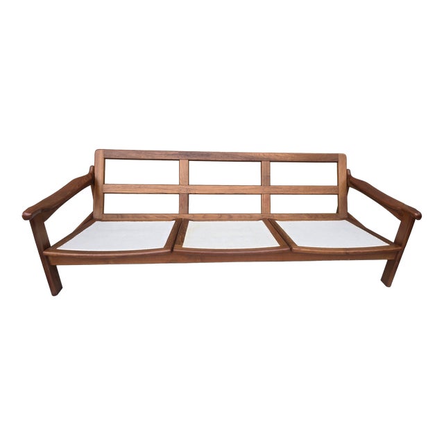 Mid-Century Modern Danish Teak Three-Seater Sofa, 1960s For Sale