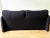 Postmodern Black Two-Seater Loveseat Sofa by Vico Magistretti for Cassina, 80s For Sale - Image 3 of 10