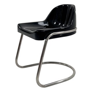 Black Orix Desk Chair by Vittorio Parigi & Nani Prina for Molteni, 1970s For Sale