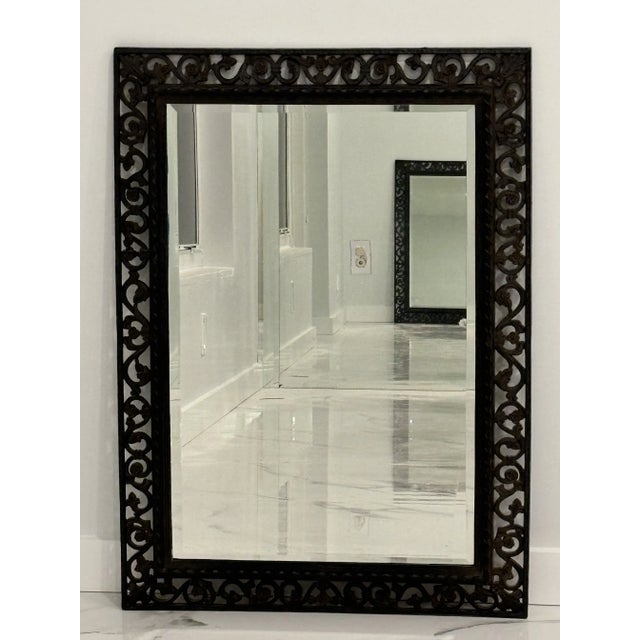 Beautiful Vintage Syroco Floral Design Mirror.Perfect for any room in your home.It can be hung Vertically or...