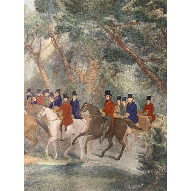 Mid 20th Century Vintage English Engraving Print after Richard Barrett Davis / Engraved F Bromley For Sale - Image 5 of 11