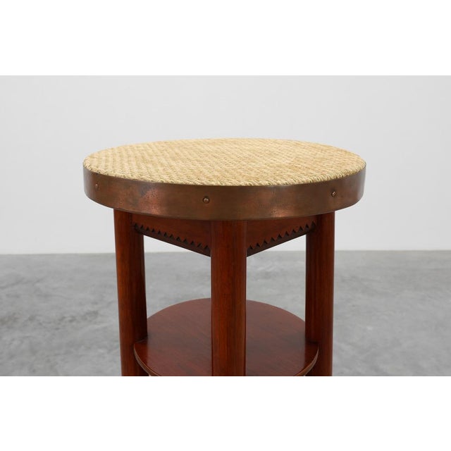 Vienna Secession Pedestal in Wood and Copper, Austria, 1910s For Sale - Image 4 of 11
