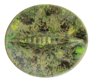 Ceramic Green & Yellow Retro Ashtray