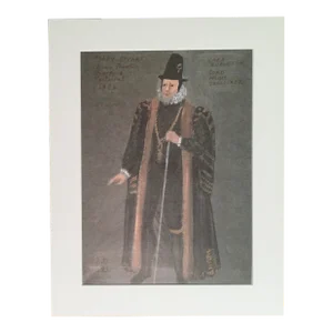 Vintage Stratford Festival Design Folio, "Mary Stuart" Costume Print