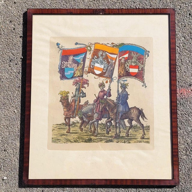 20th Century Triumph of Maximilian Colored Engravings, 1890s, Set of 4 For Sale - Image 4 of 18