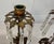 Pair of Antique Ornate Figural Brass Marble Crystal Girandole Candle Holders For Sale - Image 4 of 13