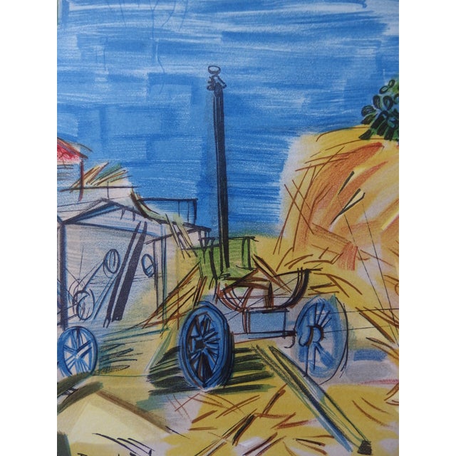 Modern Raoul Dufy, The Harvesters, Lithograph For Sale - Image 3 of 5