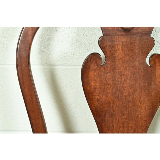 Wood Smith & Watson Georgian Carved Mahogany Side Chairs or Dining Chairs, Pair For Sale - Image 7 of 15