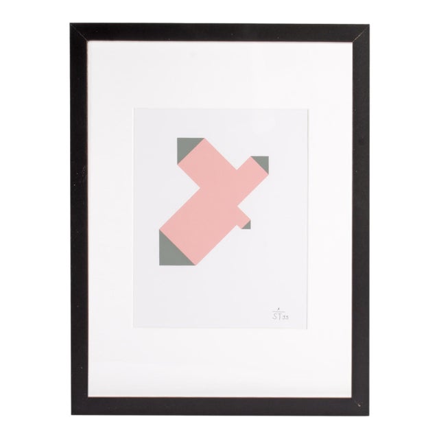 1995 “Konstruktion and Intuition” Serigraph Print by Anton Stankowski For Sale