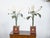 Pair of Italian 1930s Tôle Calla Lillies Sculptures in Red and Gold Containers For Sale - Image 9 of 12