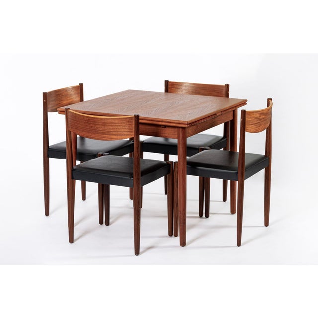 Frem Rojle Mid Century Danish Teak Dining Table and Chair Set by Poul Volther for Frem Rojle For Sale - Image 4 of 16