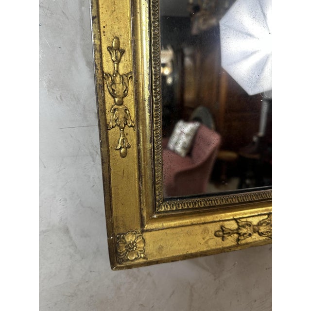 Traditional Empire Mirror in Giltwood For Sale - Image 3 of 10