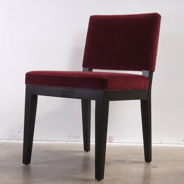 Attributed to Holly Hunt Studio Luna Mohair Dining Side Chairs, Set of 10 For Sale - Image 11 of 11