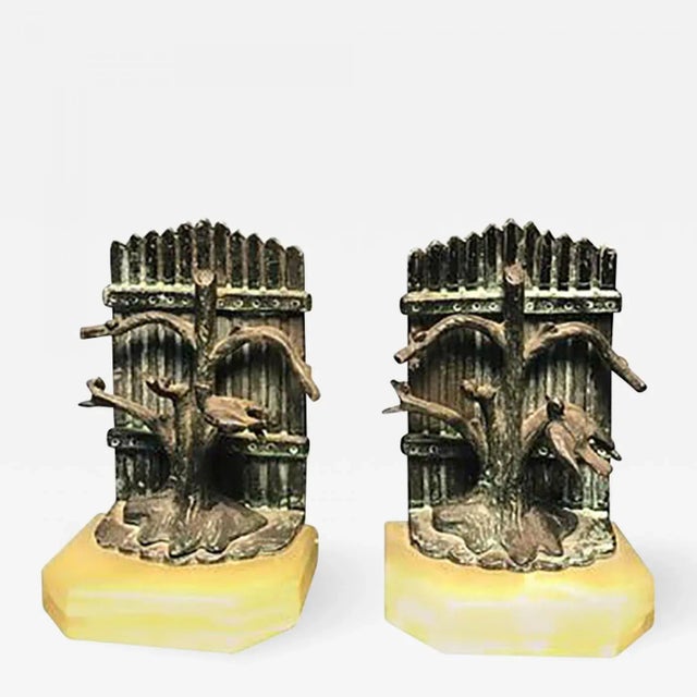 Metal 1970s Bookends With Birds in the Manner of Giacometti - a Pair For Sale - Image 7 of 7