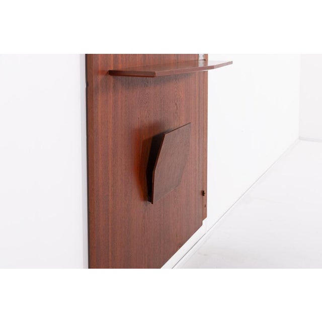 Brown Mid-Century Danish Modern Room Divider Door, 1960s For Sale - Image 8 of 11