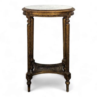 Louis XVI Giltwood Pedestal Table For Sale