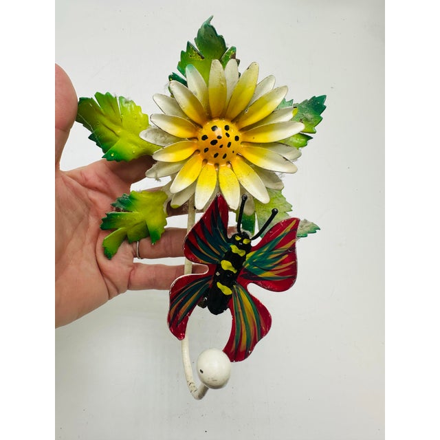 Vintage Italian Tole Wall Hook For Sale In Charleston - Image 6 of 7