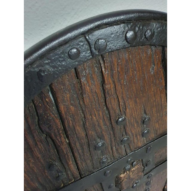 Antique Ox Cart Wheel, 1800 For Sale - Image 14 of 17