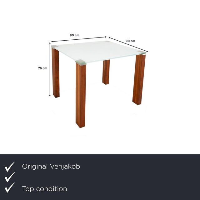 The Venjakob Let’s Go glass dining table combines clean, timeless design with high-quality materials. The tabletop is made...