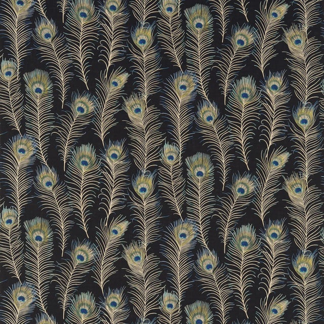 Sanderson Themis Fabric in Ink For Sale