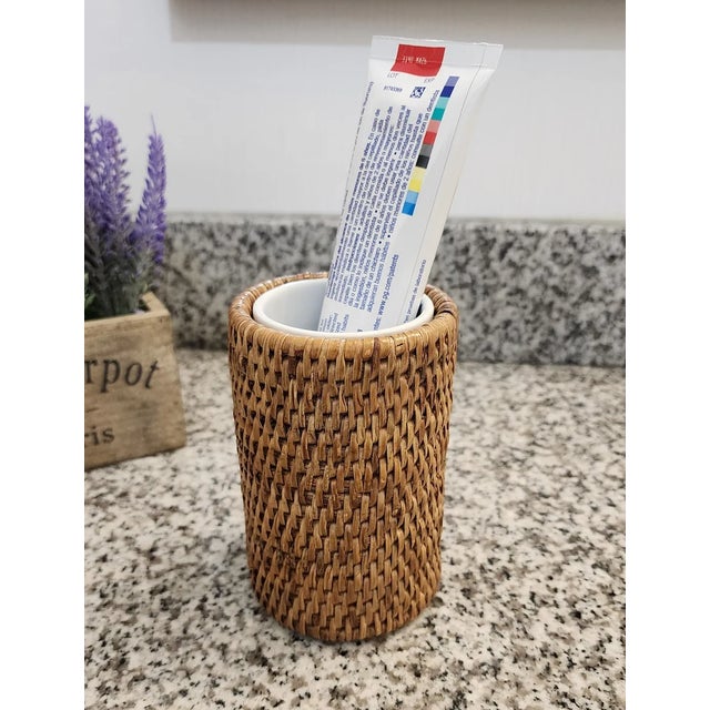 We are introducing our charming Rattan and Ceramic Tumbler, a multifunctional treasure for any room in your home! It's...