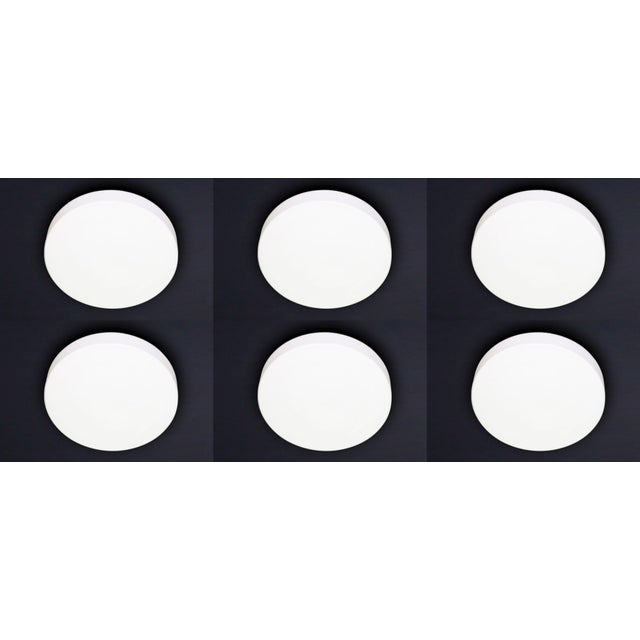 Large Round Opaline Ceiling or Wall Light from Staff Leuchten, Germany, 1970s For Sale - Image 17 of 18