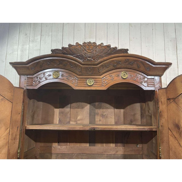 19th Century Rennes Wardrobe in Cherry Wood from Louis Boutin For Sale - Image 15 of 18