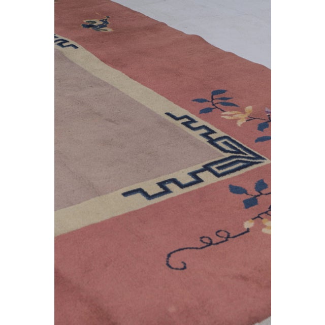 1920s Antique Circa 1920's Taupy-Gray Chinese Art Deco Hand Knotted Rug 8'10 X 11'2 For Sale - Image 5 of 12