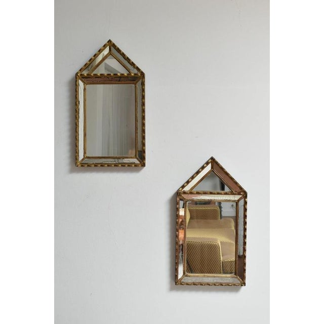 Vintage Pedestal Mirrors by Pierre Dariel, 1940s, Set of 2 For Sale - Image 6 of 6
