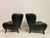 Danish Lounge Slipper Chairs in Green Patinated Leather, 1940s, Set of 2 For Sale - Image 12 of 18
