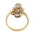 1910s Edwardian Diamond 18k Yellow Gold Platinum Ring, Size 5.5 For Sale In Los Angeles - Image 6 of 7
