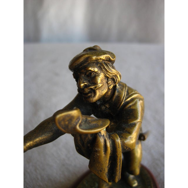 19th Century Pair of French Bronze Statue of Musketeer Signed Emile Guillemin 19 Century For Sale - Image 5 of 12