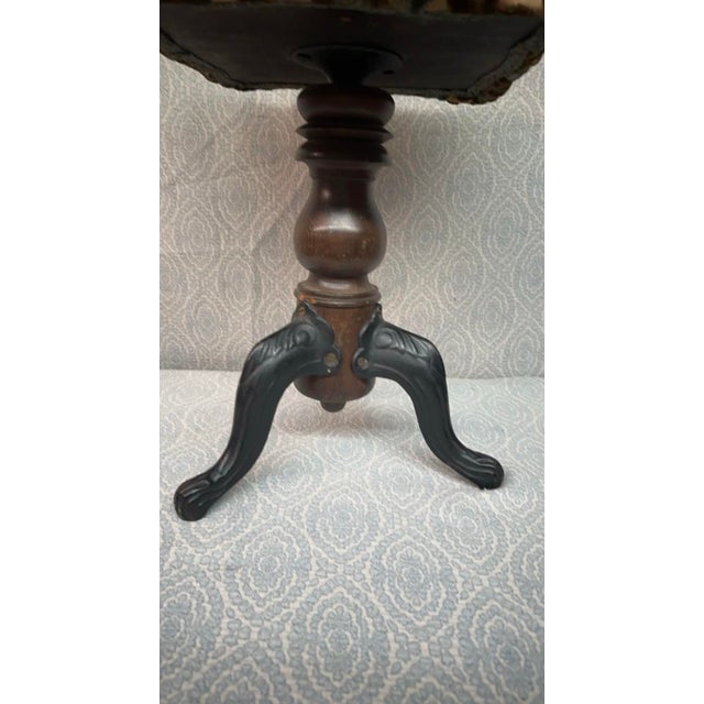 Late 19th Century Victorian Adjustable Piano Stool For Sale - Image 5 of 5