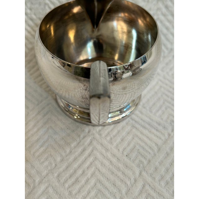 Silver Late 20th Century English Silver Mfg. Corp Silverplate Tea Service on Tray - a Set of 4 Pieces For Sale - Image 8 of 11