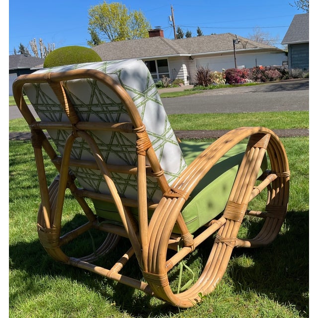 Offered at a Compelling Value - The "Idea Home" 4-Strand 3/4 Pretzel Rattan Suite (3 Pieces) For Sale - Image 6 of 18