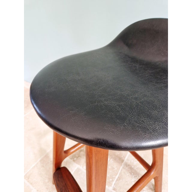 Black Scandinavian Model OD61 Stool in Teak by Erik Buch for OD Møbler, Denmark, 1960 For Sale - Image 8 of 15