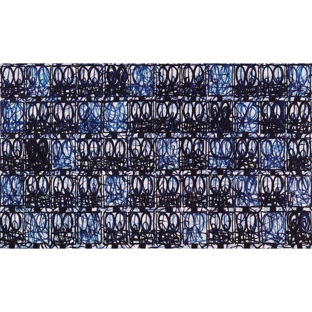 Contemporary Rashid Johnson Black and Blue Official Exhibition Poster For Sale - Image 3 of 3
