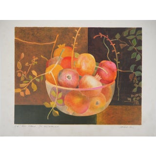 Pierre Garcia-Fons, Pomegranates in a Bowl, Lithograph For Sale