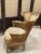 Set with 2 Armchairs 1 Footstool with Chaise Longue in Vienna Straw, France, 1800s, Set of 3 For Sale - Image 5 of 12