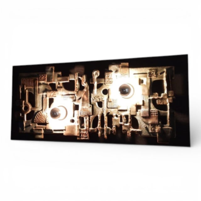 Black Brutalist Wall Lamp from Brakelmann & Becker, 1970s For Sale - Image 8 of 15