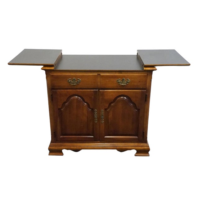 Stanley Furniture Solid Cherry Traditional Style 55" Flip Top Server Buffet For Sale In Kansas City - Image 6 of 18