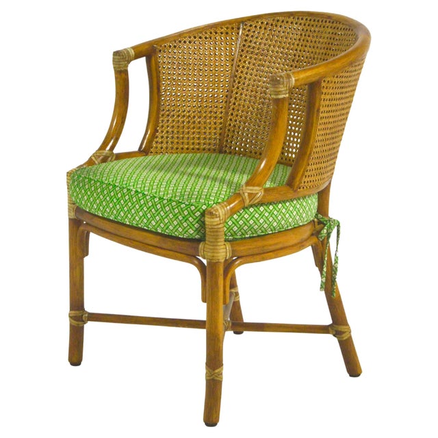 Brown Elinor McGuire M-86 Rattan & Cane Chair For Sale - Image 8 of 12