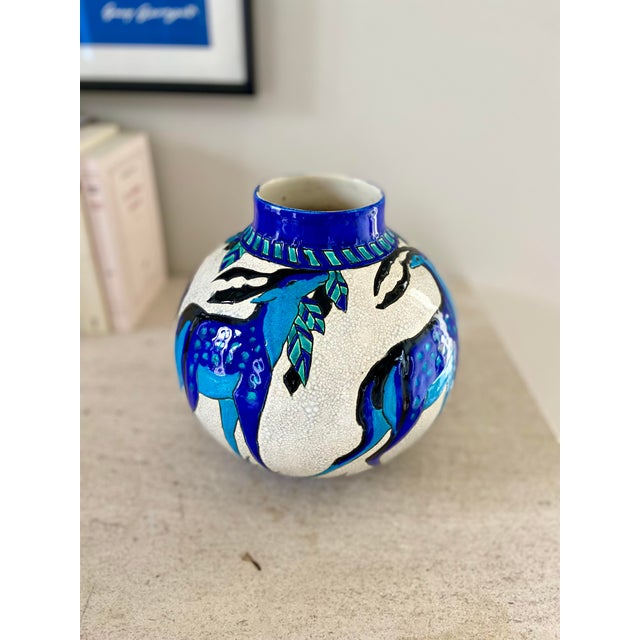 Charles Catteau Earthenware Vase by Charles Catteau for Keramis, 1920s-1930s For Sale - Image 4 of 7